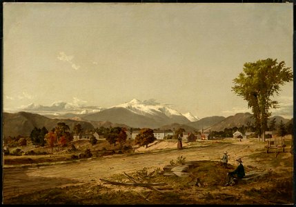 David Johnson - White Mountains from North Conway, New Hampshire - 62.276 - Museum of Fine Arts. Free illustration for personal and commercial use.