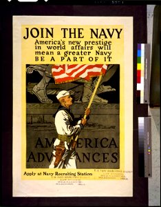 Join the Navy; America's new prestige in world affairs will mean a greater Navy. Be a part of it. America advances - Herbert Paus. LCCN94513945