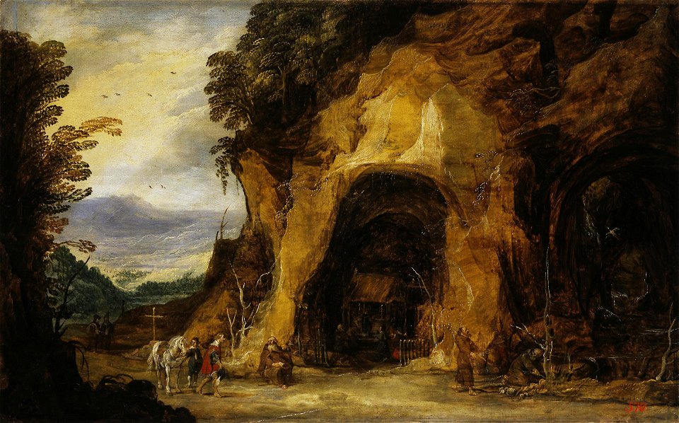 Joos de Momper (II) en Hans Jordaens (III) - Monniken in een grot - ГЭ-1393 - Hermitage Museum
