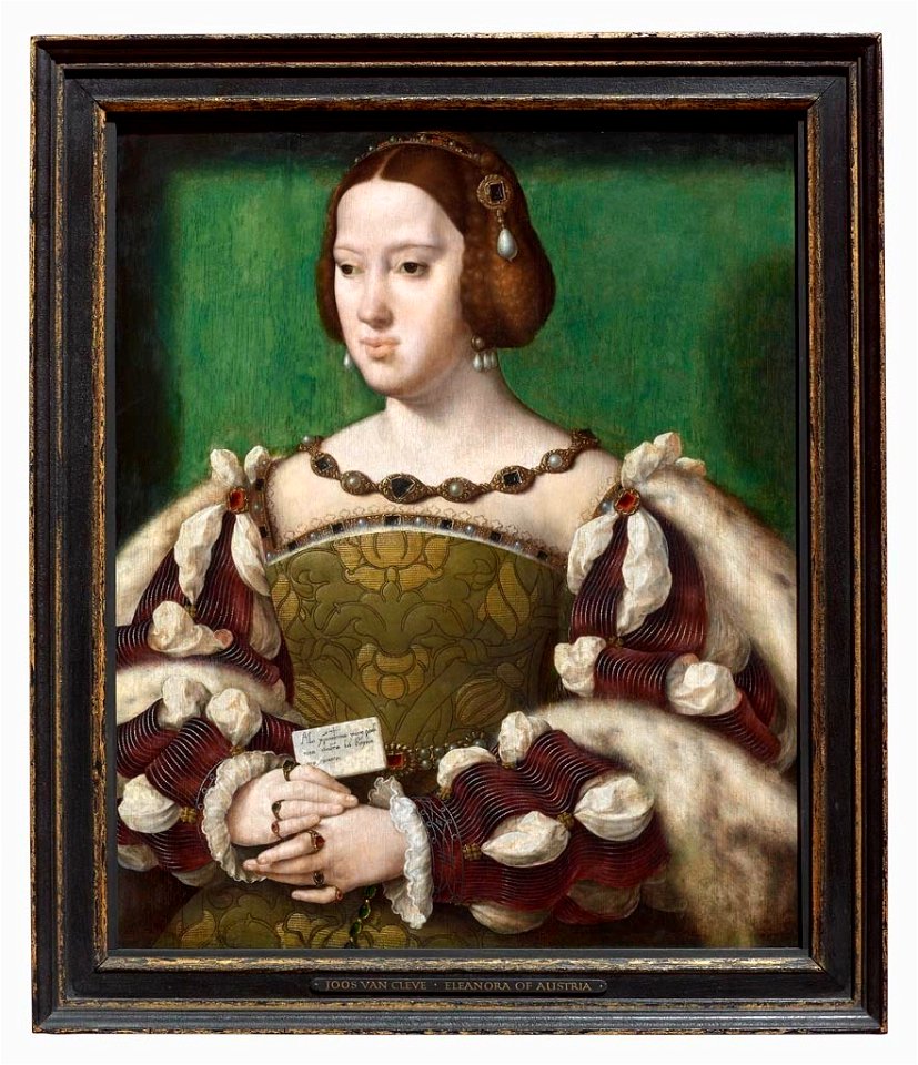 Joos van Cleve (d. 1540-41) - Eleanora of Austria, Queen of France (1498-1558) - RCIN 403369 - Royal Collection