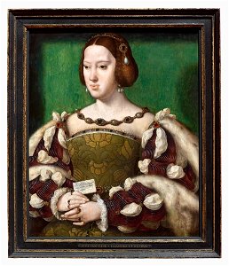 Joos van Cleve (d. 1540-41) - Eleanora of Austria, Queen of France (1498-1558) - RCIN 403369 - Royal Collection