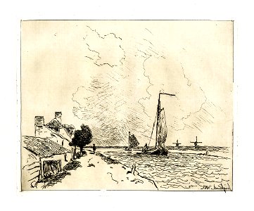 Jongkind - Les deux barques en voile, 1949,0411.4267