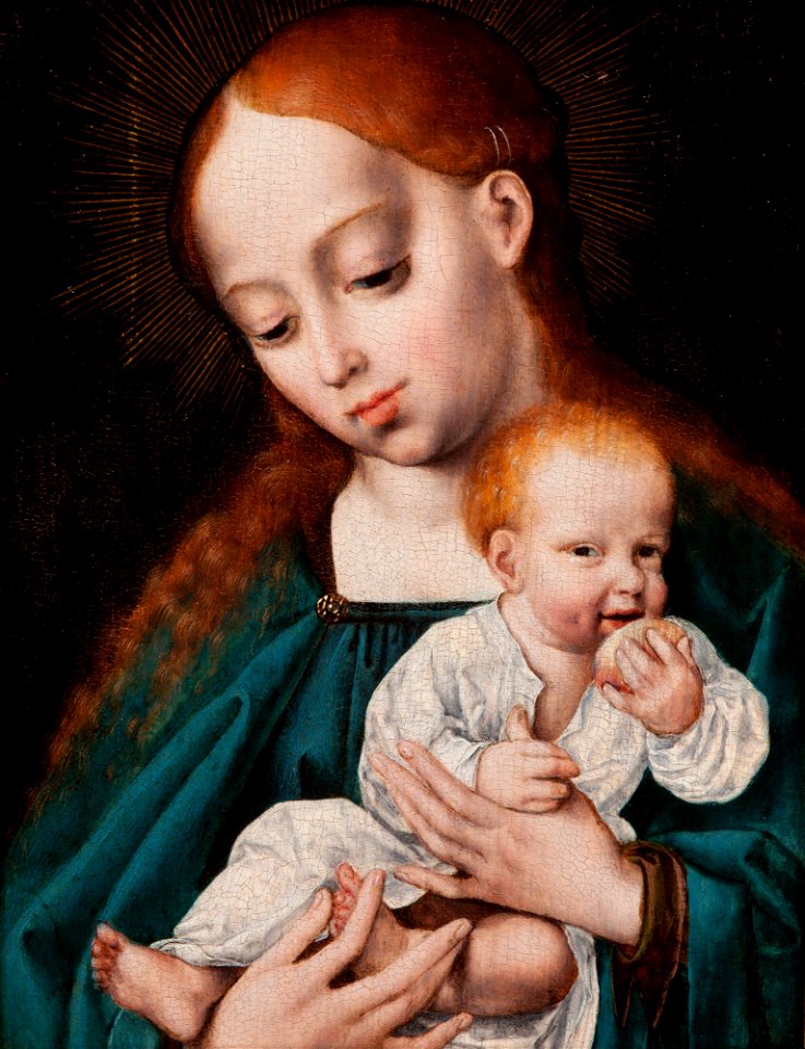 Joos van Cleve - Madonna and Child Eating an Apple - MNK XII-255 - National Museum Kraków