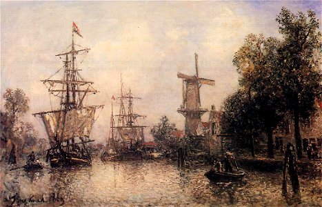 Jongkind Johan Berthold The Port of Rotterdam2