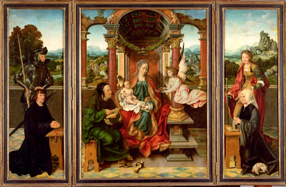 Joos van Cleve, , Kunsthistorisches Museum Wien, Gemäldegalerie - Flügelaltar - GG 938 - Kunsthistorisches Museum