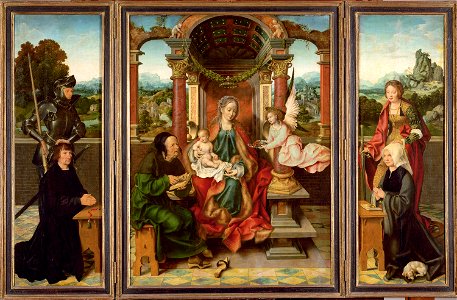 Joos van Cleve, , Kunsthistorisches Museum Wien, Gemäldegalerie - Flügelaltar - GG 938 - Kunsthistorisches Museum
