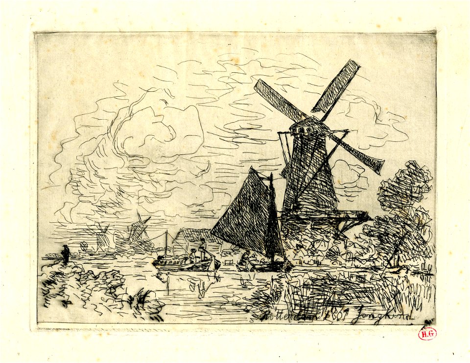 Jongkind - Moulins en Hollande, 1949,0411.4261