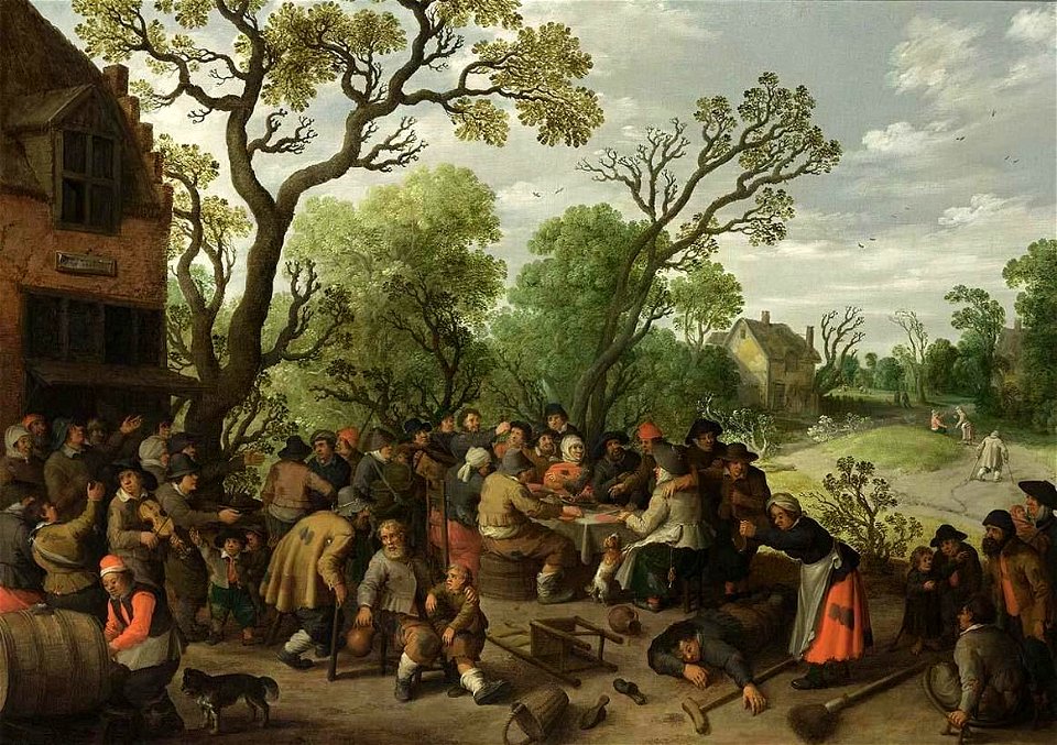 Joost Cornelisz. Droochsloot - Village Scene - WGA06689
