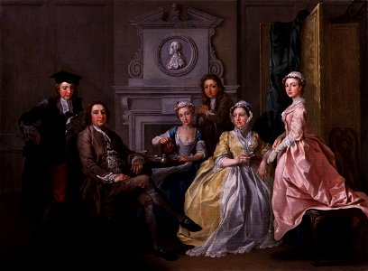Jonathan Tyers and his family by Francis Hayman