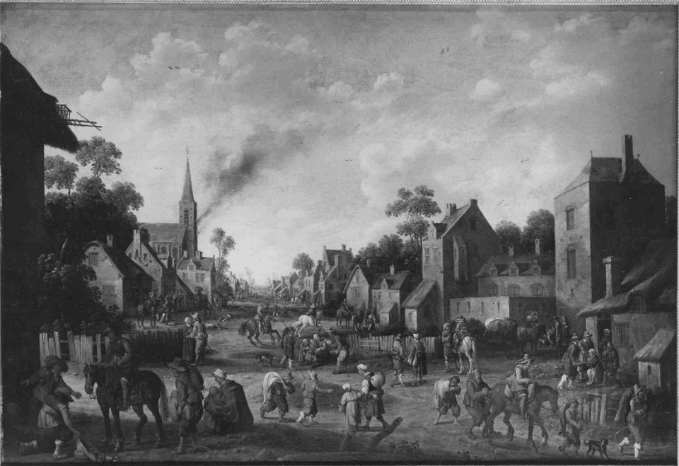 Joost Cornelisz. Droochsloot - Dorfplünderung - 5605 - Bavarian State Painting Collections