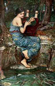 John William Waterhouse - The Charmer, 1911. Free illustration for personal and commercial use.