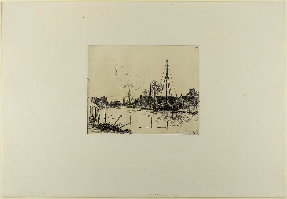 Jongkind - The Canal, from Cahier de six eaux-fortes, vues de Hollande, 2009.674