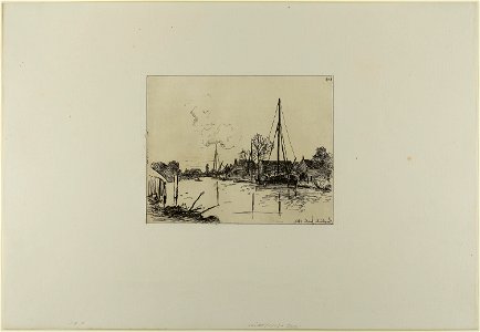 Jongkind - The Canal, from Cahier de six eaux-fortes, vues de Hollande, 2009.674