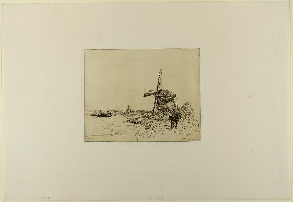 Jongkind - The Towpath, from Cahier de six eaux-fortes, vues de Hollande, 2009.677