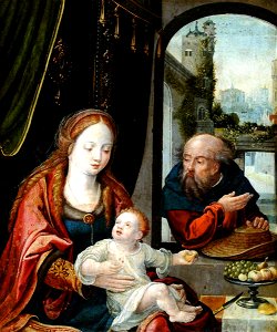 Joos van Cleve (c.1464-c.1540) (circle of) - The Holy Family - 290235 - National Trust