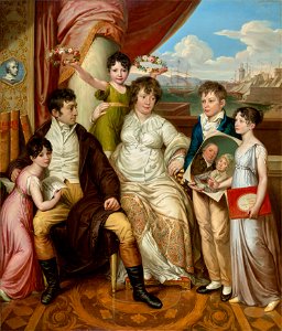 Josef Abel - Die Familie des Großhändlers Johann Christian Edler von Bruchmann - 5660 - Österreichische Galerie Belvedere