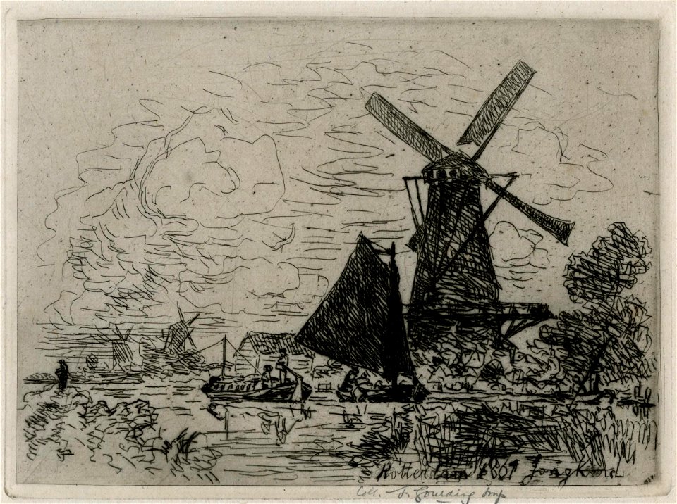 Jongkind - Moulins en Hollande, 1949,0411.4262