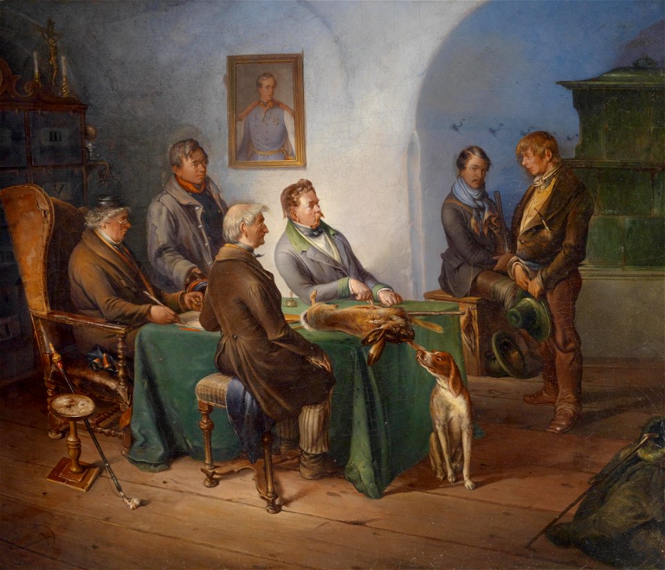 Josef Danhauser (circle) Der Wilddieb