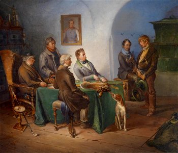Josef Danhauser (circle) Der Wilddieb