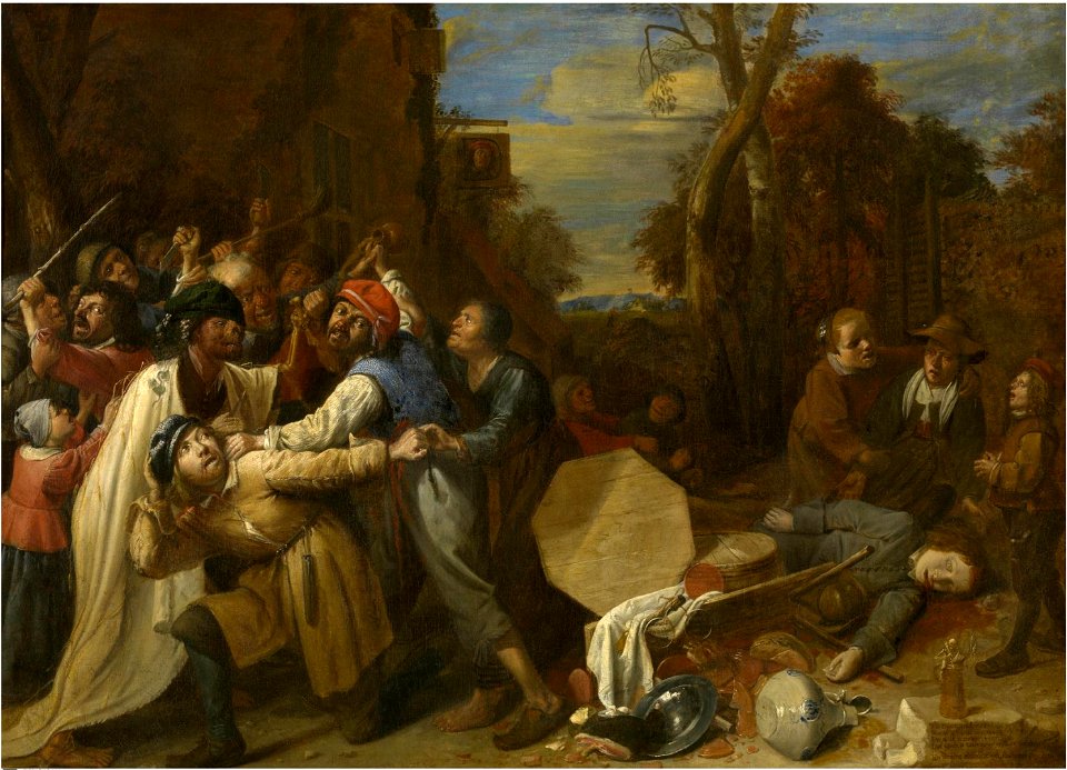 Joos van Craesbeeck - Death is Quick - Quarrel in a Pub