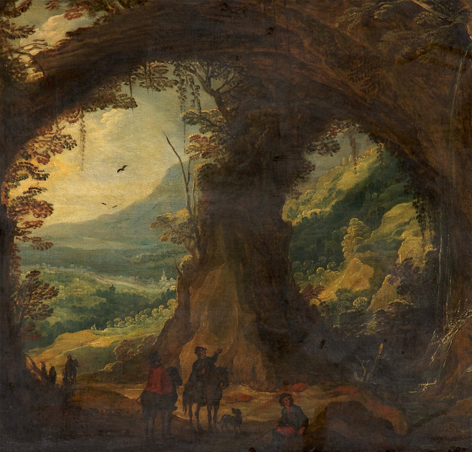 Joos de Momper (II) - Landscape with Travellers (Whitworth Art Gallery)
