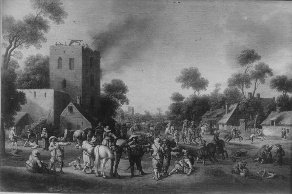 Joost Cornelisz. Droochsloot - Dorfplünderung - 2791 - Bavarian State Painting Collections