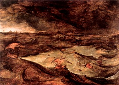Joos de Momper the Younger - Storm at Sea - WGA3342