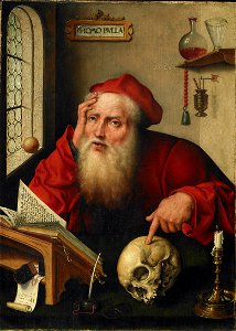 Joos van Cleve - Saint Jerome in His Study - y1982-76 - Princeton University Art Museum. Free illustration for personal and commercial use.