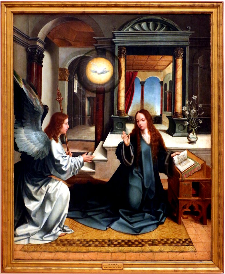 Jorge alfonso, retablo della madre di dio, 1515, 04 annunciazione