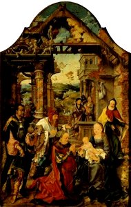 Joos van Cleve - De aanbidding van de Wijzen - Gal.-Nr. 809 - Staatliche Kunstsammlungen Dresden