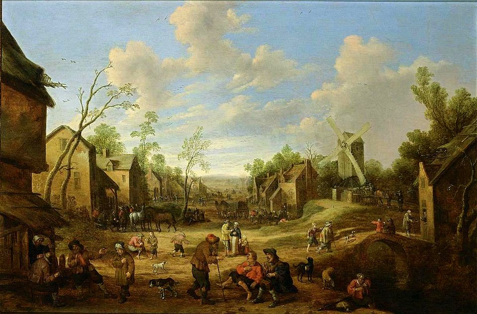 Joost Cornelisz. Droochsloot - Village Street - WGA6684