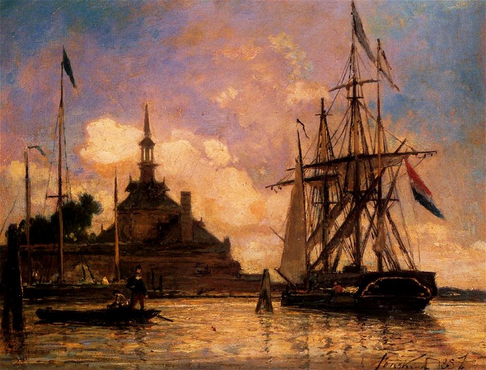 Jongkind Johan Berthold The Port of Rotterdam