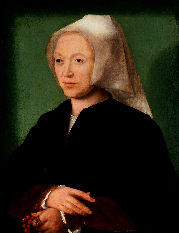 Joos van Cleve (d. 1540-41) - Katlijne van Mispelteeren, The Artist's Wife - RCIN 405779 - Royal Collection