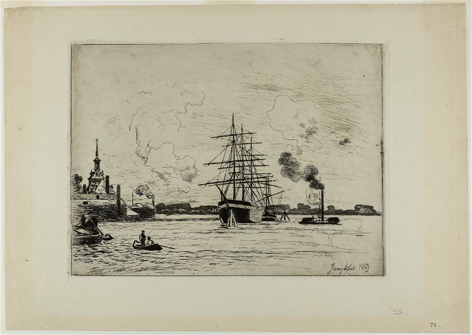 Jongkind - The Old Port of Rotterdam, 1922.343