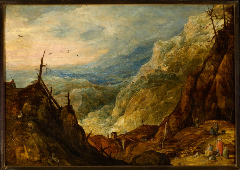 Joos de Momper II - Mountain landscape with a broken tree - M.Ob.821 MNW - National Museum in Warsaw
