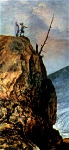 Joos de Momper (II) - Landscape with the Temptation of Christ (detail) - WGA16136