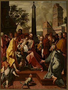Joos van Winghe - “Let the little children come to me” (Matthew 19-11-15, Mark 10-13-16, Luke 18-16) - M.Ob.591 - National Museum in Warsaw