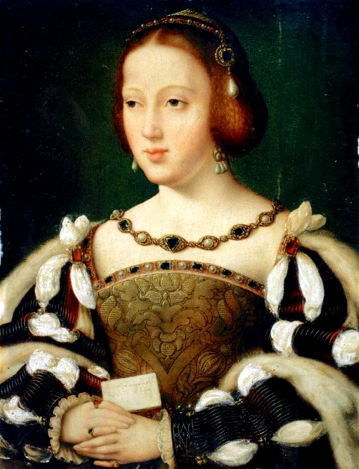 Joos van Cleve - Portrait of Eleonora, Queen of France - WGA5038