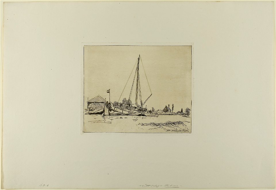 Jongkind - The Moored Boat, from Cahier de six eaux-fortes, vues de Hollande, 2009.678