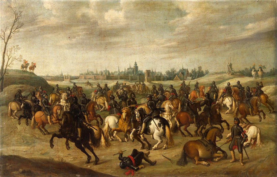 Joost Cornelisz Droochsloot - Reitergefecht vor Hertogenbosch - GG 1700 - Kunsthistorisches Museum