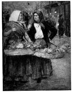 Josef Engelhart Skizze zu Wiener Blumenmädchen 1923 dgE