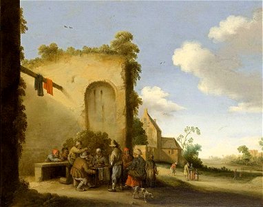 Joost Cornelisz. Droochsloot - Village Street - WGA6686