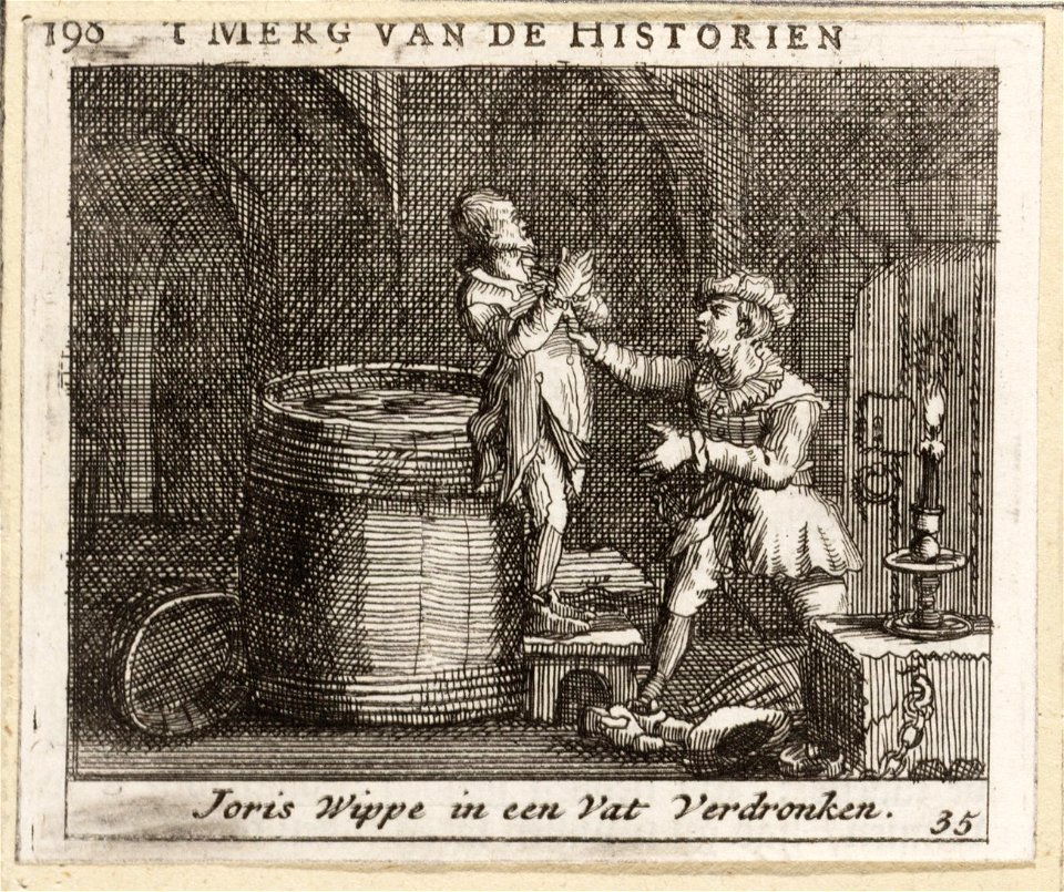 Joris Wippe in een vat verdronken, objectnr A 41994