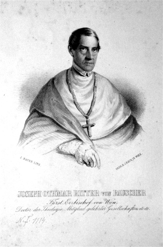Josef Othmar von Rauscher Bauer Litho