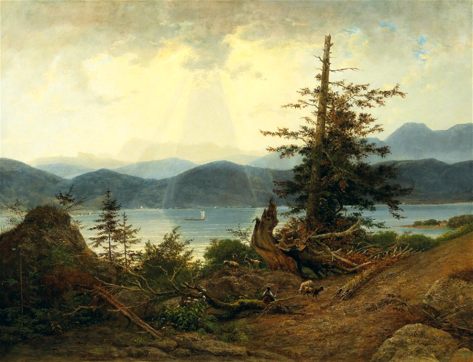 Josef Feid - Scene at Attersee