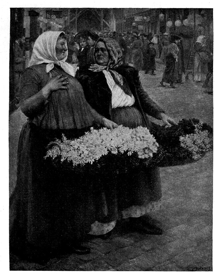Josef Engelhart Wiener Blumenmädchen 1923 dgE
