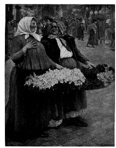 Josef Engelhart Wiener Blumenmädchen 1923 dgE