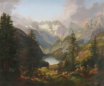 Josef Plank Blick über den Gosausee auf den Dachstein