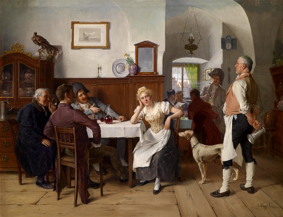 Josef Kinzel Im Wirtshaus 1900