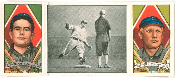 Jos. Birmingham-Terence Turner, Cleveland Naps, baseball card portrait LCCN2008678415